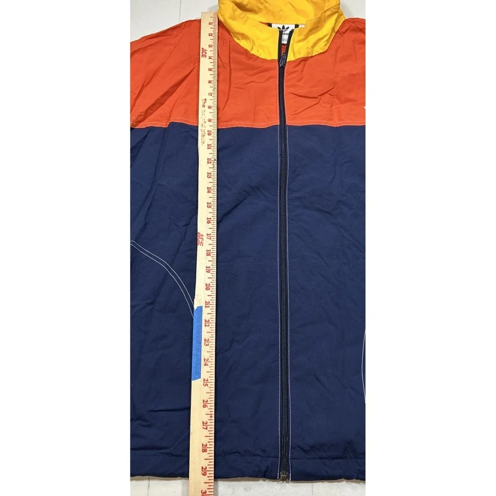 Adidas Colorblock Summer Bball Windbreaker‎ Men's Full Zip Jacket Size XL